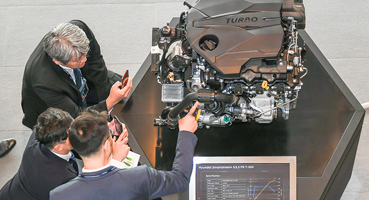 현대기아차, 3.5L 터보·3.0L 디젤 등 신형 엔진 공개…GV80 탑재