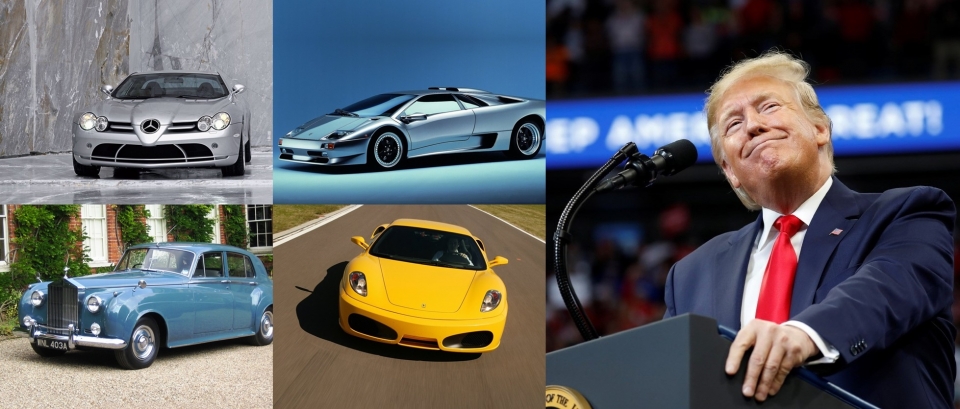 도널드 트럼프 대통령은 최소 4대 이상의 자동차를 보유했다.