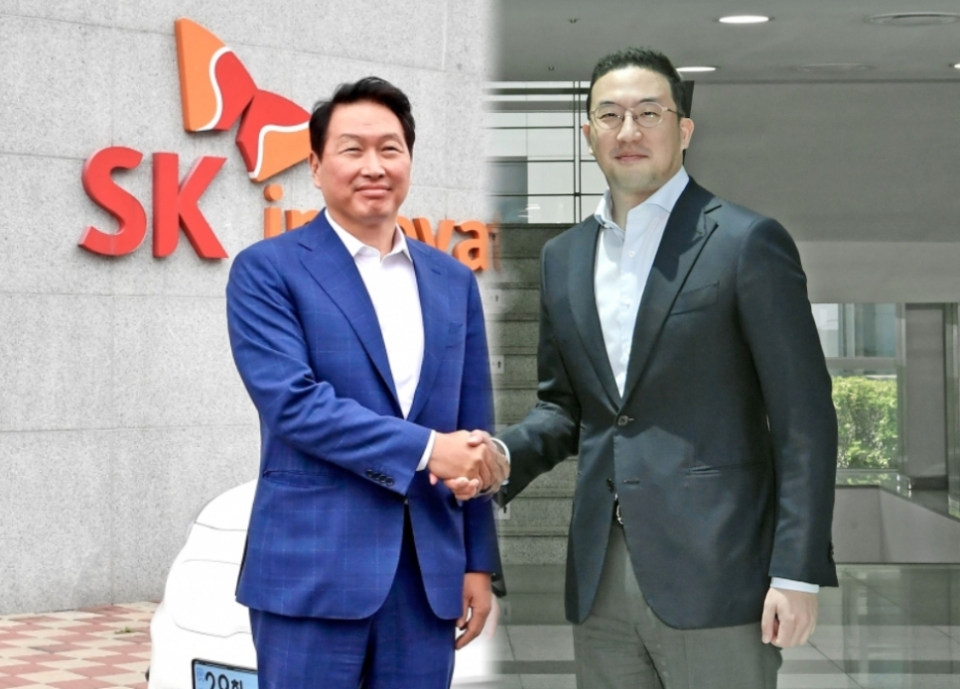 (왼쪽부터)SK그룹 최태원 회장, LG그룹 구광모 회장 